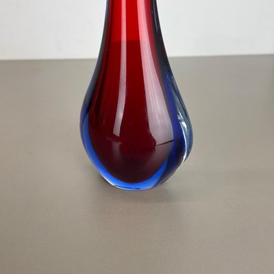 Large Murano Glass Sommerso Stem Vase attributed to Flavio Poli, Italy, 1960s-QZ-1449566