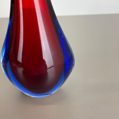 Large Murano Glass Sommerso Stem Vase attributed to Flavio Poli, Italy, 1960s-QZ-1449566