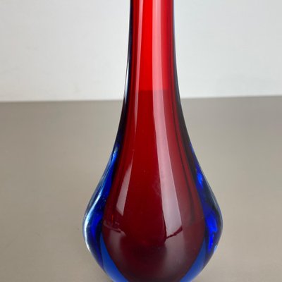 Large Murano Glass Sommerso Stem Vase attributed to Flavio Poli, Italy, 1960s-QZ-1449566