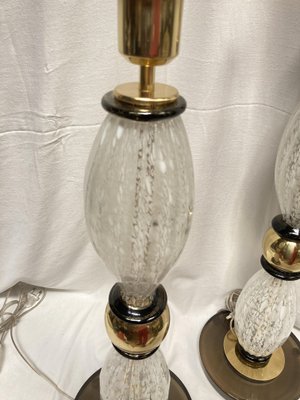 Large Murano Glass Table Lamps, Set of 2-VRR-1929917