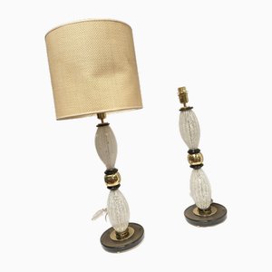 Large Murano Glass Table Lamps, Set of 2-VRR-1929917