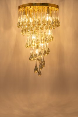 Large Murano Glass Tear Drop Chandelier by Christoph Palme, Germany, 1970s-UGR-1377973