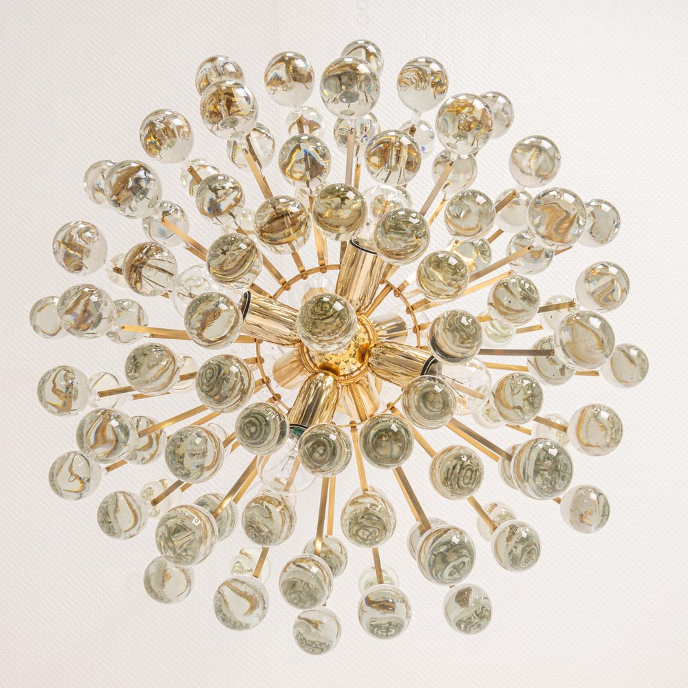 Large Murano Glass Tear Drop Chandelier by Christoph Palme, Germany, 1970s