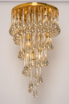 Large Murano Glass Tear Drop Chandelier by Christoph Palme, Germany, 1970s-UGR-1377973