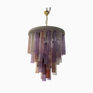 Large Murano Glass Tube Chandelier, 1980s-JJC-1758309