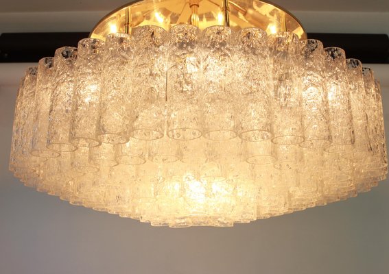 Large Murano Glass Tube Chandelier by Doria, Germany, 1960s-UGR-1086265