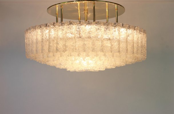 Large Murano Glass Tube Chandelier by Doria, Germany, 1960s-UGR-1086265