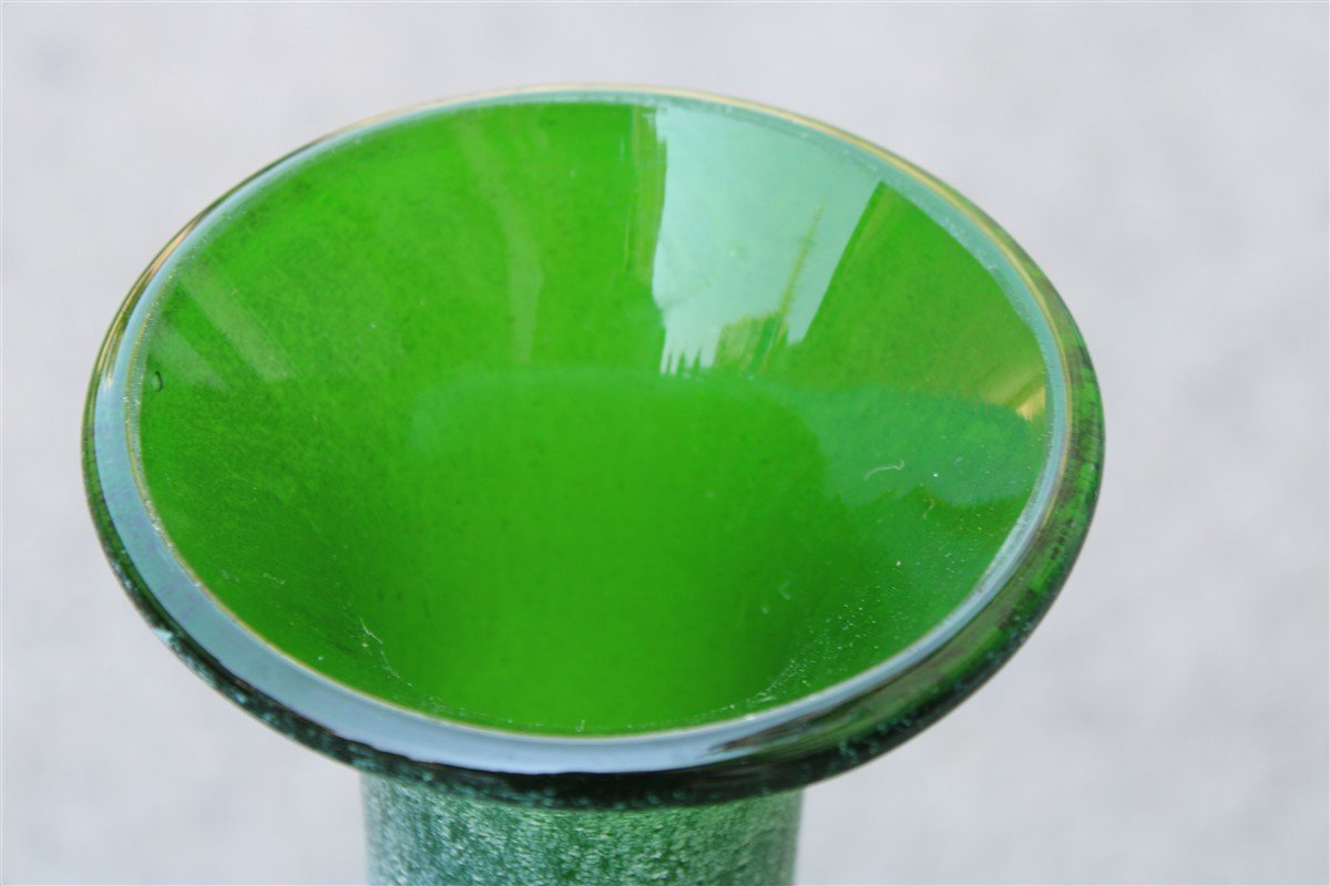 Large Murano Glass Vase With Stopper from Seguso, 1960s