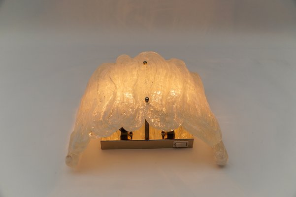 Large Murano Glass Wall Lamp from J.T. Kalmar, 1960s-KQB-1750110