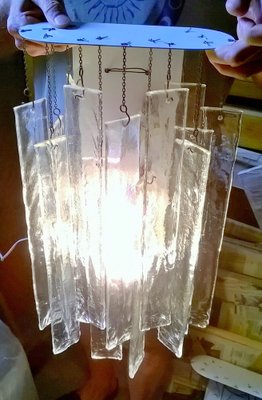 Large Murano Glass Wall Lights, 1970s, Set of 2-EI-203163