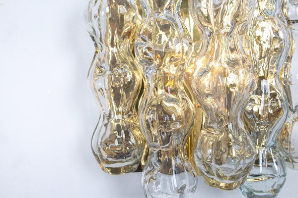 Large Murano Glass Wall Sconces attributed to Doria, Germany, 1960s, Set of 2-UGR-1791286