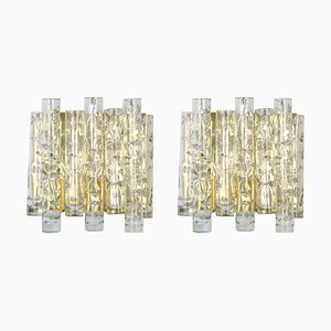 Large Murano Glass Wall Sconces by Doria, Germany, 1960s, Set of 2-UGR-1085679