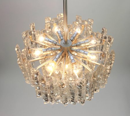 Large Murano Ice Glass Chandelier by Kalmar, Austria, 1960s-UGR-1085677