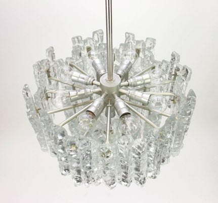 Large Murano Ice Glass Chandelier by Kalmar, Austria, 1960s-UGR-1085677