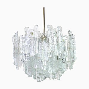 Large Murano Ice Glass Chandelier by Kalmar, Austria, 1960s-UGR-1085677