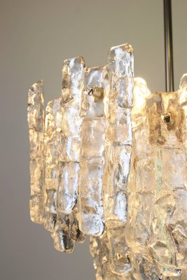 Large Murano Ice Glass Chandelier from Kalmar, Austria, 1960s-UGR-1085857