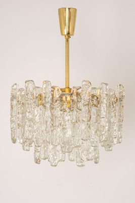 Large Murano Ice Glass Chandelier from Kalmar, Austria, 1960s-UGR-1085404