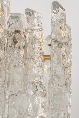 Large Murano Ice Glass Chandelier from Kalmar, Austria, 1960s-UGR-1085404