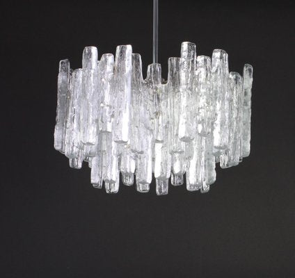 Large Murano Ice Glass Chandelier from Kalmar, Austria, 1960s-UGR-1085858