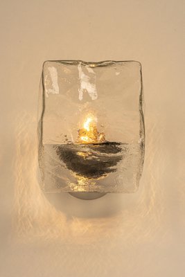 Large Murano Ice Glass Wall Light from Kalmar, Austria, 1960s-UGR-1176019