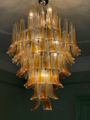 Large Murano Sand Toned Glass Chandelier from Mazzega-ARN-2032769