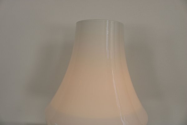 Large Mushroom Table Lamp in White Murano Glass from De Majo, 1960s-AA-1764647