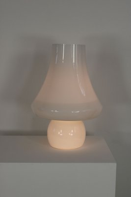 Large Mushroom Table Lamp in White Murano Glass from De Majo, 1960s-AA-1764647