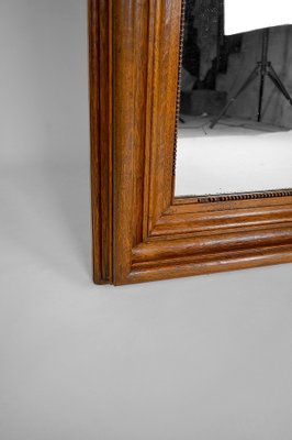 Large Napoleon III Mirror in Molded Oak, France, 1860s-XNH-1021690