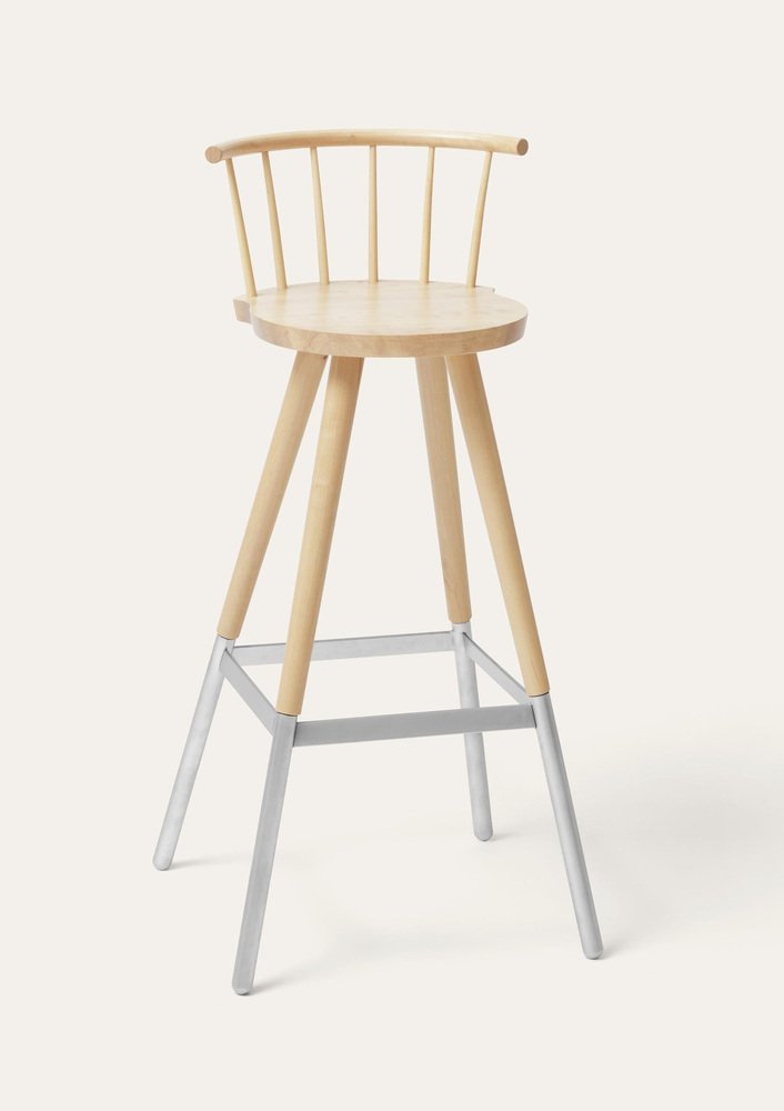 Large Natural Tupp Barstool by Storängen Design