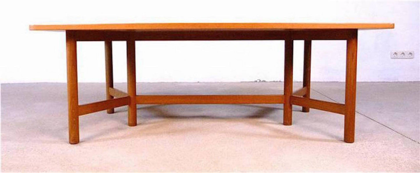 Large Norwegian Teak Coffee Table from Rasmus Solberg, 1960s