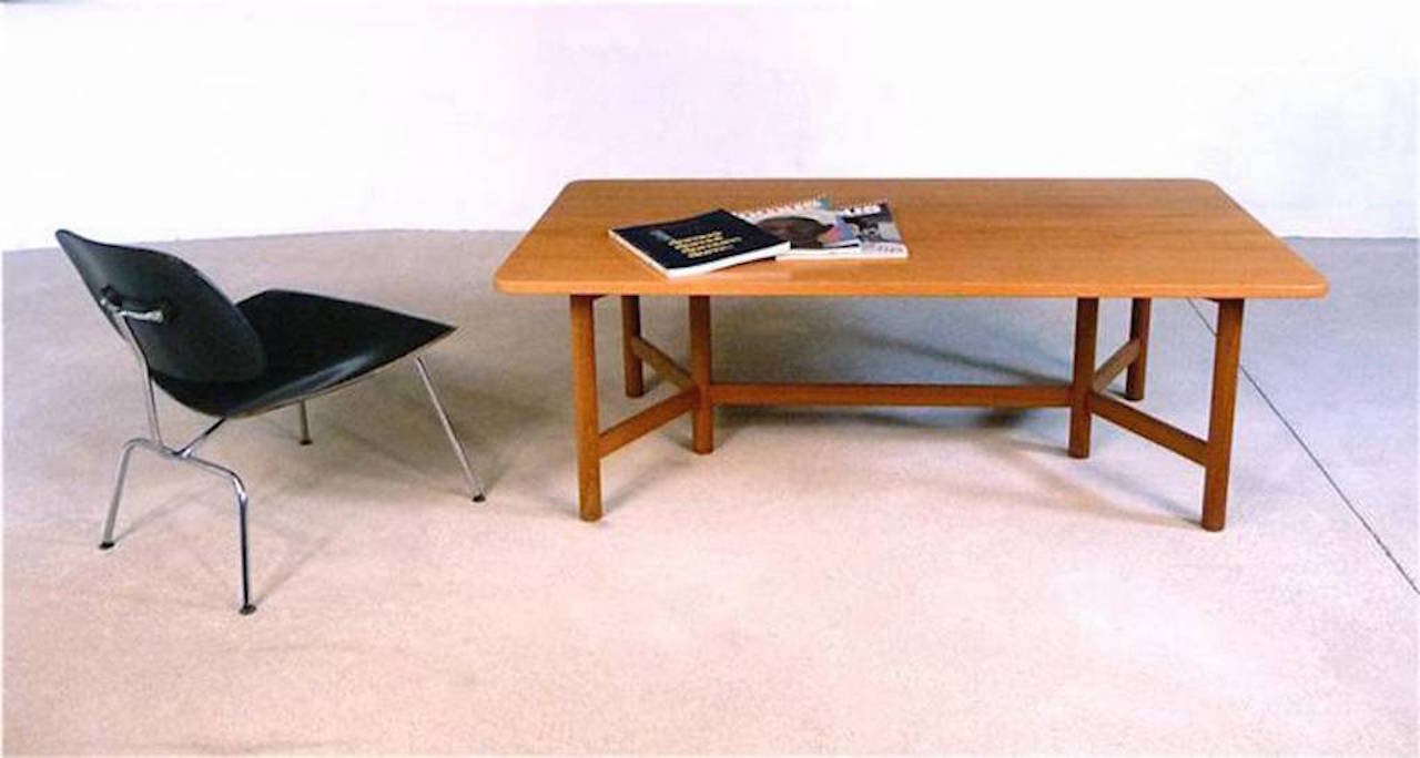 Large Norwegian Teak Coffee Table from Rasmus Solberg, 1960s