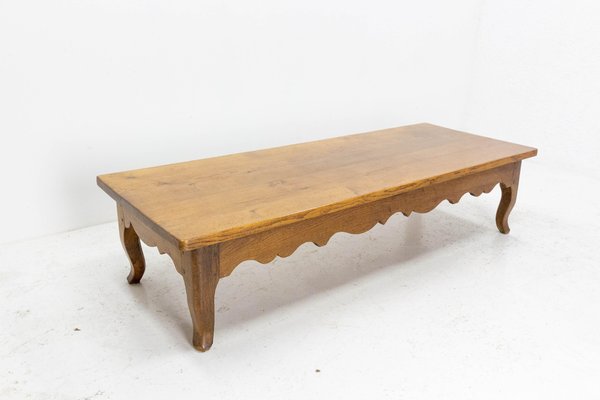 Large Oak Coffee Table, 1970s-RIU-1329283