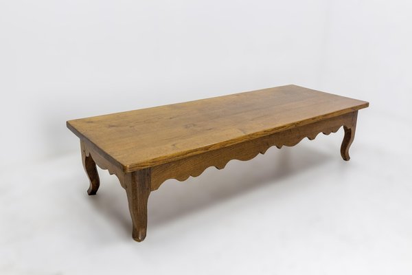 Large Oak Coffee Table, 1970s-RIU-1329283