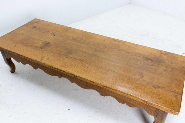 Large Oak Coffee Table, 1970s-RIU-1329283