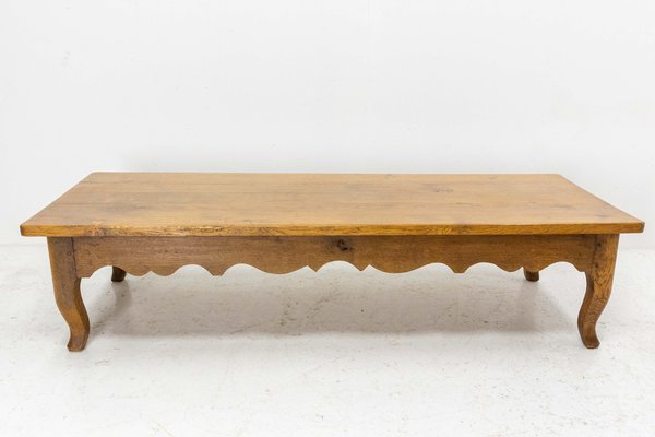 Large Oak Coffee Table, 1970s-RIU-1329283