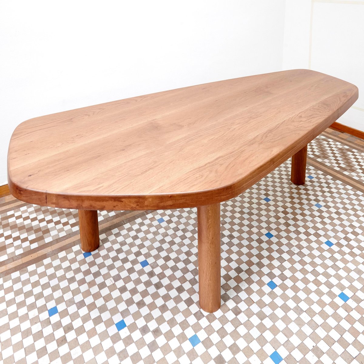 Large Oak Free-Form Dining Table by Dada Est.