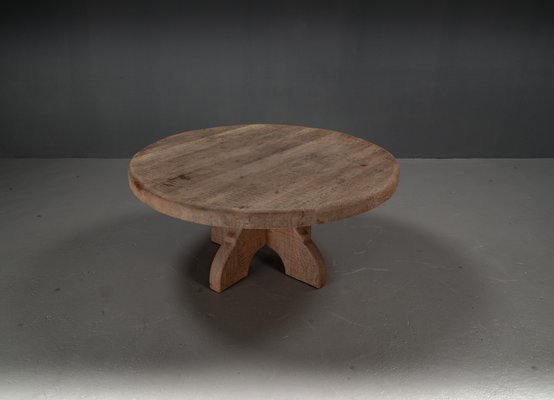 Large Oak Rural Round Coffee Table, 1962-VLO-2028342