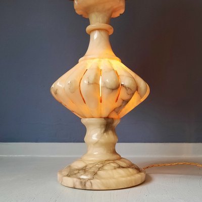 Large Onyx Table Lamp with Interior Light, 1960s-SJU-1735505