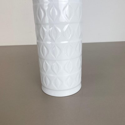 Large Op Art Biscuit Porcelain German Vase from Ak Kaiser, Germany, 1970s-QZ-1053363