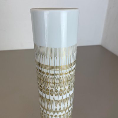 Large Op Art Porcelain Vase attributed to Hans Theo Baumann for Rosenthal, Germany, 1970s-QZ-1428324