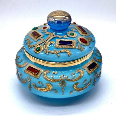 Large Opaline Glass Candy Box-OZS-1360208