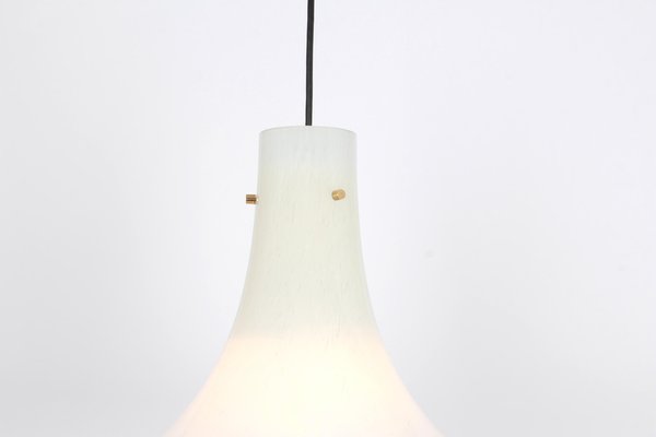 Large Opaline Glass Pendant by Limburg, Germany, 1970s-UGR-1085654