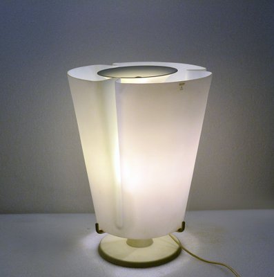 Large Opaline Murano Glass Table Lamp, 1970s-HS-559879