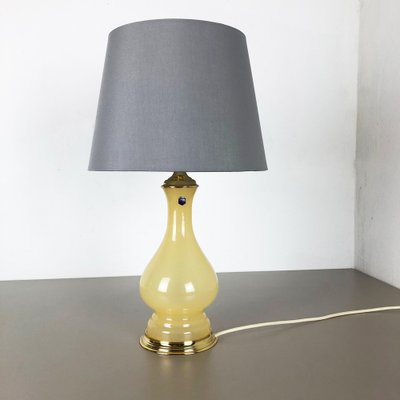 Large Opaline Murano Glass Table Lamp from Cenedese Vetri, 1960s-QZ-1053056