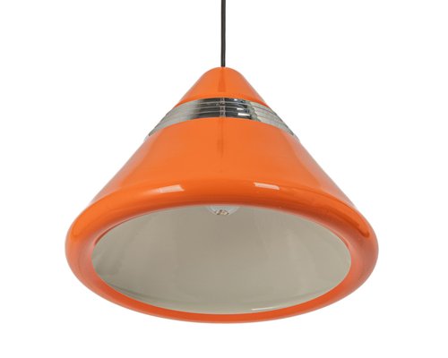 Large Orange Pendant Light by Kazuo Motozawa, 1970s-UGR-1333904