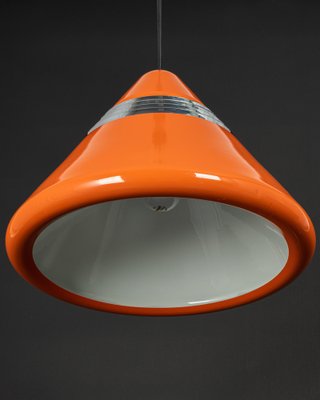 Large Orange Pendant Light by Kazuo Motozawa, 1970s-UGR-1333904