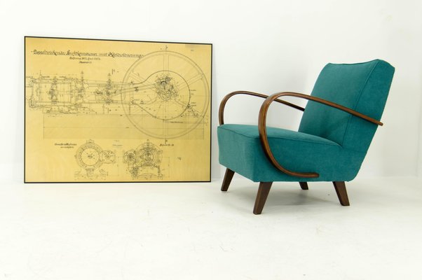 Large Original Technical Drawing of Air Compressor, 1925-TZ-865523