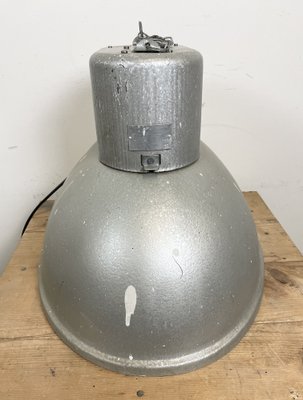 Large Oval Industrial Polish Factory Pendant Lamp from Mesko, 1970s-CGF-1373093