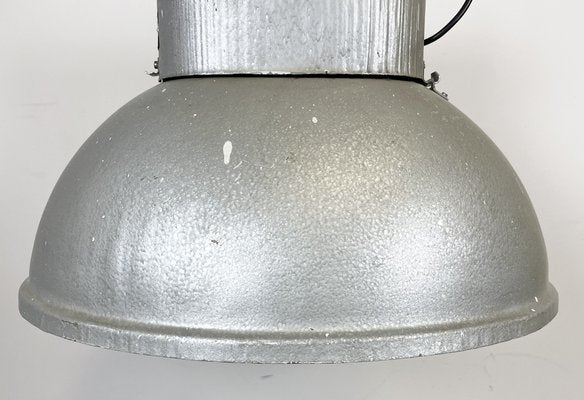 Large Oval Industrial Polish Factory Pendant Lamp from Mesko, 1970s-CGF-1373093