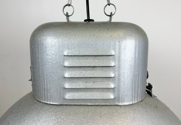 Large Oval Industrial Polish Factory Pendant Lamp from Predom Mesko, 1960s-CGF-1423035